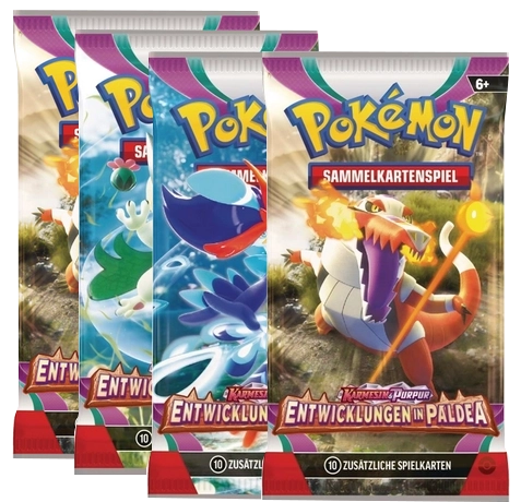 Pokémon SWSH12 Silberne Sturmwinde - 4x Booster