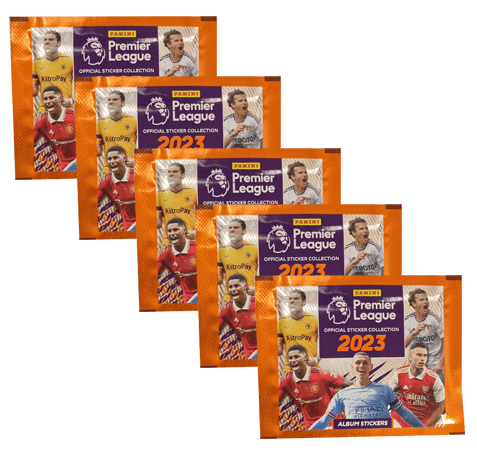 Panini Premier League 2023 Sticker - 5x Stickertüten