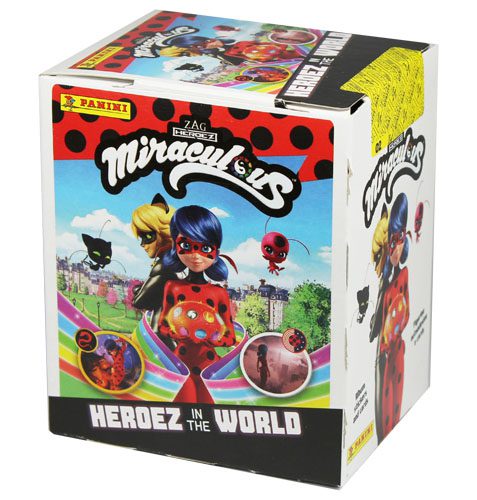 Panini Miraculous Ladybug Heroez in the World Sticker 1x Display