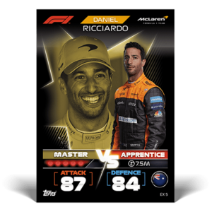 Topps Formula 1 Turbo Attax 2022 Trading Cards -EX 5 Daniel Ricciardo
