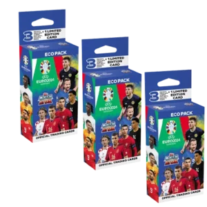 Topps UEFA EURO 2024 Match Attax Trading Cards – 3x Eco Blister Pack