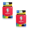 Topps UEFA EURO 2024 Sticker Kollektion (SWISS VERSION) Rote Sticker Variante – 2x Eco Box