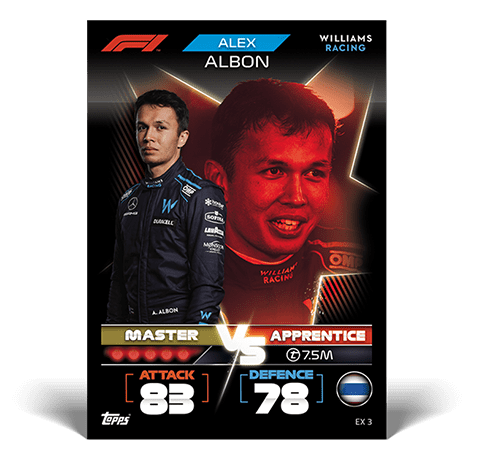 Topps Formula 1 Turbo Attax 2022 Trading Cards - EX 3 Alex Albon