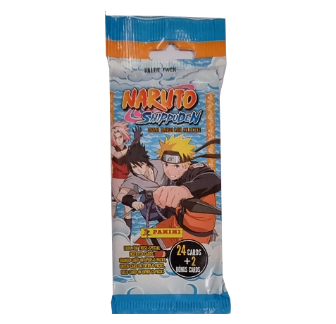 Panini Naruto Shippuden Trading Cards - 1x Fat Pack Booster