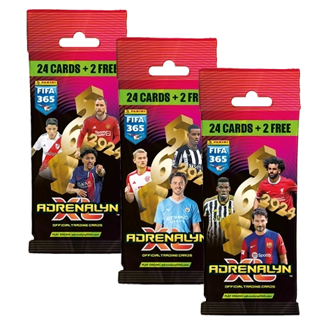 Panini FIFA 365 2024 Adrenalyn XL - 3x Fat Pack Booster