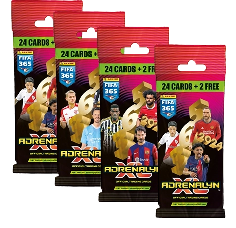 Panini FIFA 365 2024 Adrenalyn XL - 4x Fat Pack Booster