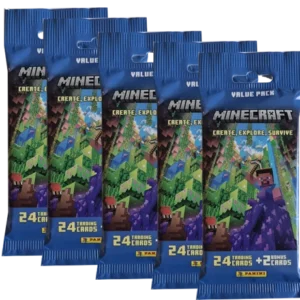 Panini Minecraft Serie 3 Trading Cards Create Explore Survive - 5x Fat Pack Booster