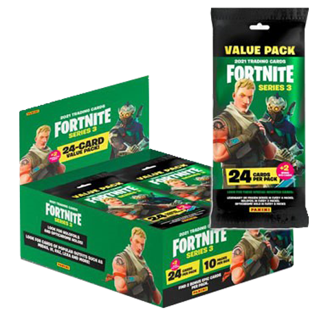 Panini Fortnite Series 3 Trading Card Game - Fatpack Display