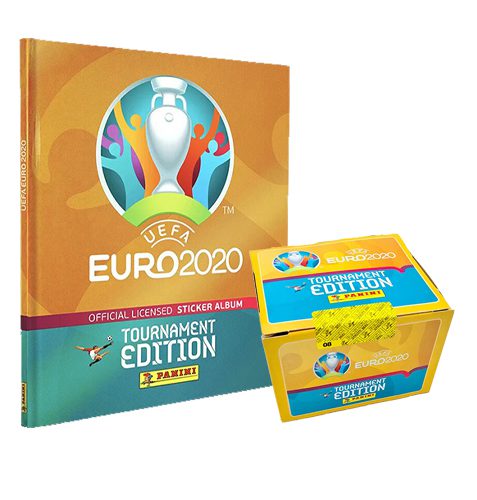 Panini EURO 2020 Tournament Edition Sticker - 1x Hardcover Album + 1x Display je 100 Stickertüten