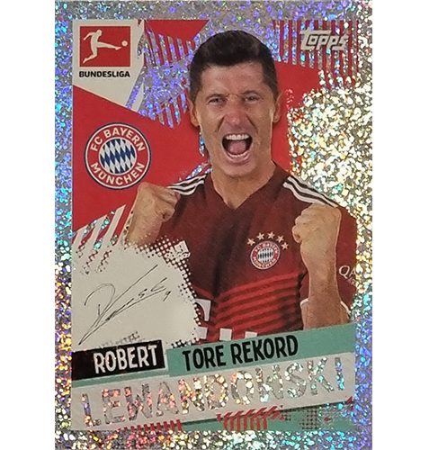 Topps Bundesliga Sticker Saison 2021/2022 Nr 009 Robert Lewandowski Limitierter Sticker