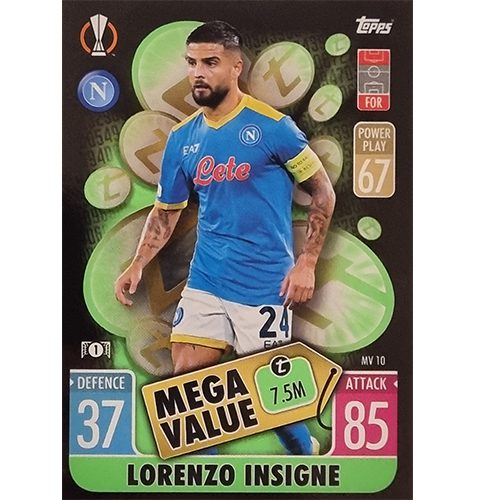 Topps Champions League Extra 2021/2022 MV 10 Lorenzo Insigne