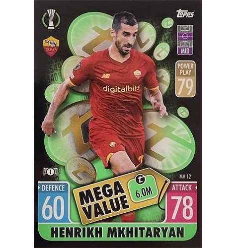 Topps Champions League Extra 2021/2022 MV 12 Henrikh Mkhitaryan