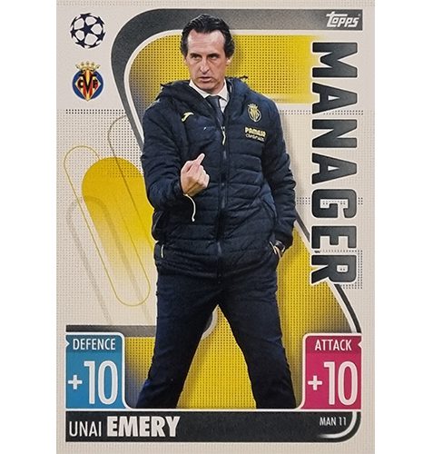 Topps Champions League Extra 2021/2022 MAN 11 Unai Emery