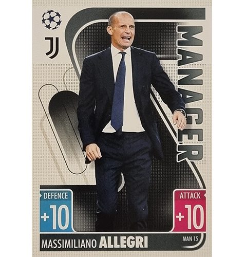 Topps Champions League Extra 2021/2022 MAN 15 Massimiliano Allegri