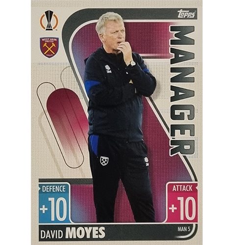 Topps Champions League Extra 2021/2022 MAN 05 David Moyes