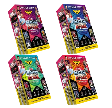 Topps Champions League Match Attax 2023-2024 - 1x Mega Tin Set