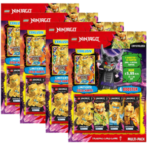 LEGO Ninjago TCG Serie 8 CRYSTALIZED - 1x Multipack Set alle 4 verschiedenen Multipacks