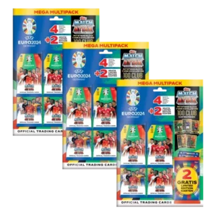 Topps UEFA EURO 2024 Match Attax Trading Cards – 3x ULTRA Mega Multipack