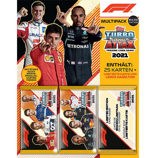 Topps Formula 1 Turbo Attax 2021 Trading Cards - Multipack