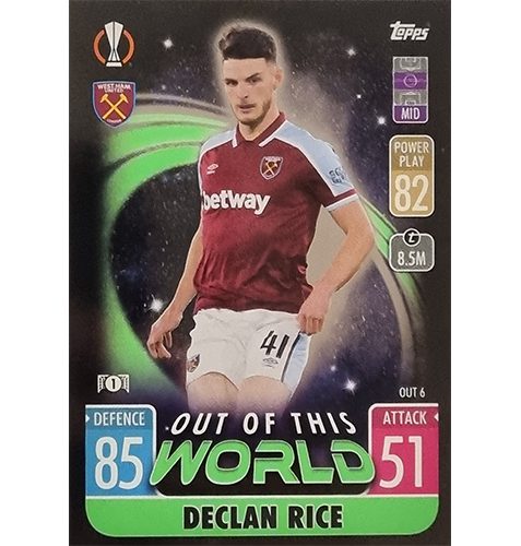 Topps Champions League Extra 2021/2022 OUT 06 Declan Rice