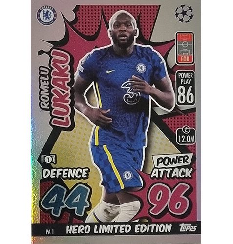 Topps Champions League Extra 2021/2022 PA 1 Hero Limited Edition Romelu Lukaku