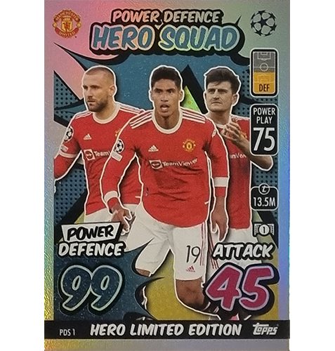 Topps Champions League Extra 2021/2022 PDS 1 Hero Limited Edition Hero Squad