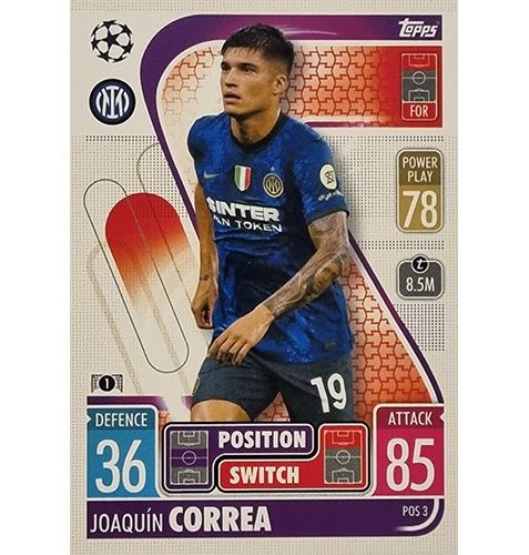 Topps Champions League Extra 2021/2022 POS 3 Joaquin Correa