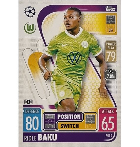 Topps Champions League Extra 2021/2022 POS 5 Ridle Baku