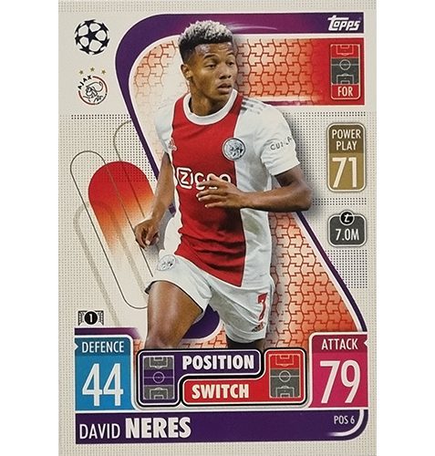 Topps Champions League Extra 2021/2022 POS 6 David Neres