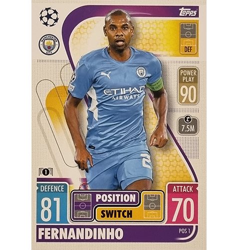 Topps Champions League Extra 2021/2022 POS 1 Fernandinho