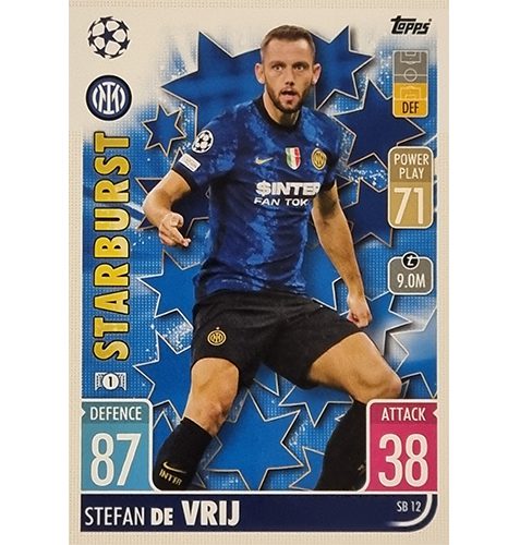 Topps Champions League Extra 2021/2022 SB 12 Stefan De Vrij