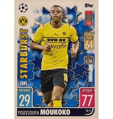 Topps Champions League Extra 2021/2022 SB 19 Youssoufa Moukoko