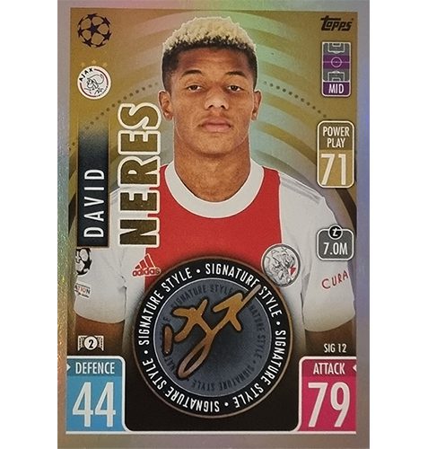 Topps Champions League Extra 2021/2022 SIG 12 David Neres