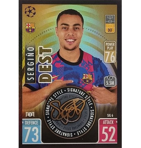 Topps Champions League Extra 2021/2022 SIG 06 Sergino Dest