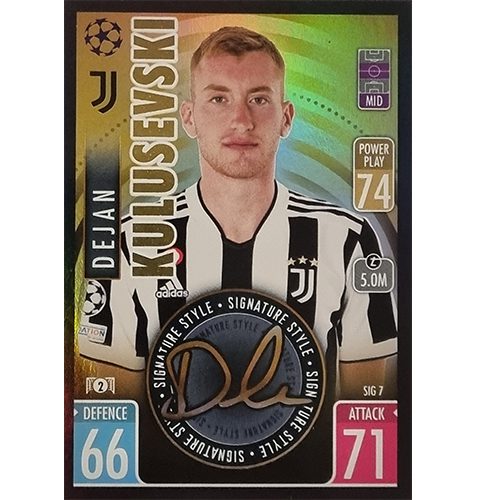 Topps Champions League Extra 2021/2022 SIG 07 Dejan Kulusevski