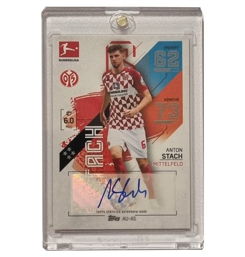 Topps Match Attax Bundeliga 2021/2022 - AU-AS Anton Stach mit Original Unterschrift