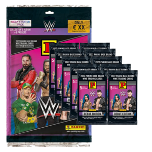 Panini WWE Debut Edition 2022 Trading Cards - 1x Starter Pack + 10x Booster
