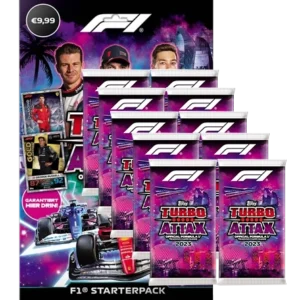 Topps Formula 1 Turbo Attax 2023 Trading Cards – 1x Starter Pack + 10x Booster