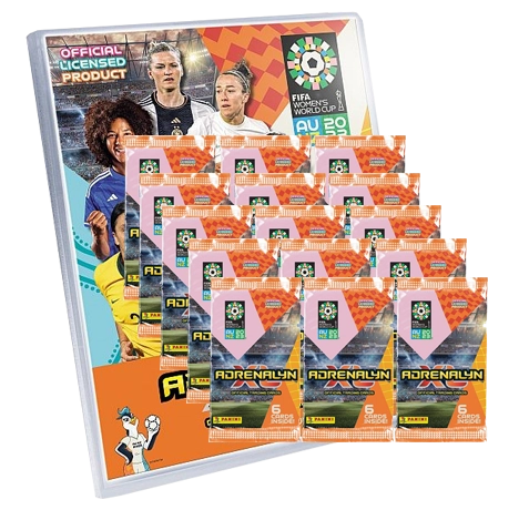 Panini Frauen Womens World Cup 2023 Adrenalyn XL - 1x Starter Pack + 15x Booster