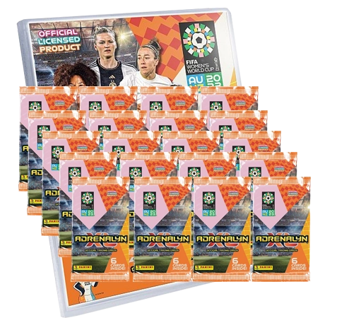 Panini Frauen Womens World Cup 2023 Adrenalyn XL - 1x Starter Pack + 20x Booster