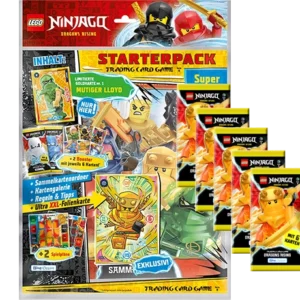 LEGO Ninjago Trading Cards Serie 9 Dragons Rising - 1x Starter Pack + 5x Booster