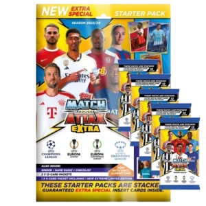 Topps Champions League Match Attax EXTRA 2023-24 - 1x Starterpack + 5x Booster