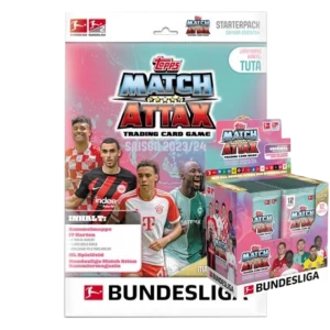 Topps Bundesliga Match Attax 2023-24 - 1x Starterpack + 1x Display je 36x Booster