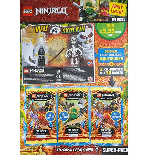 Lego Ninjago Serie 6 NEXT LEVEL Trading Cards 1x SUPERPACK Wu vs. Skulkin