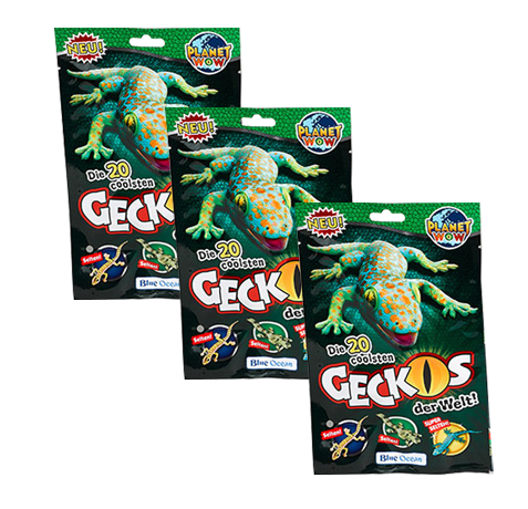 Blue Ocean Geckos Planet WOW - 3x Sammeltüten