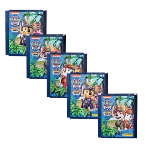 Panini Paw Patrol Serie 10 Jungle Pups Sticker (2024) – 5x Stickertüten (Deutsche Version)