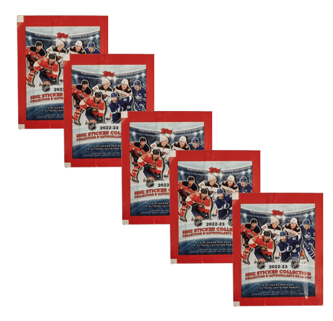 Topps NHL 2022/23 Hockey Sticker - 5x Stickertüten