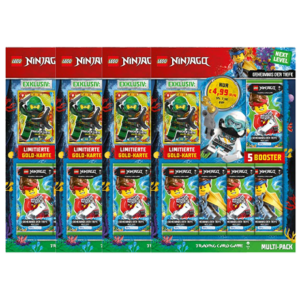 Lego Ninjago Serie 7 Next Level TCG Geheimnisse der Tiefe - alle 4x Multipacks