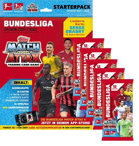 Topps Match Attax 2021/22 Starter Pack + 5 Booster