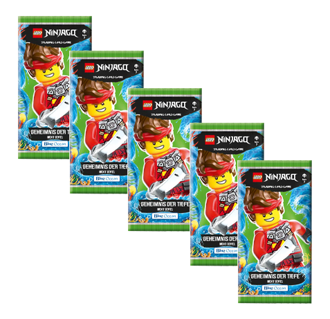 Lego Ninjago Serie 7 Next Level TCG Geheimnisse der Tiefe - 5x Booster